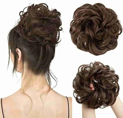 Messy Synthetic Bun Scrunchie