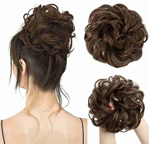 Messy Synthetic Bun Scrunchie