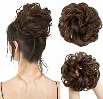 Messy Synthetic Bun Scrunchie